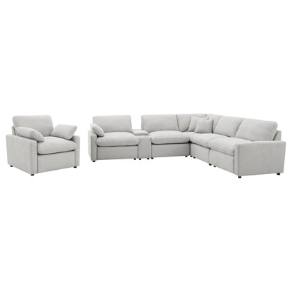 Collins 6-piece Modular Power Reclining Sectional Grey - 609560P-SET