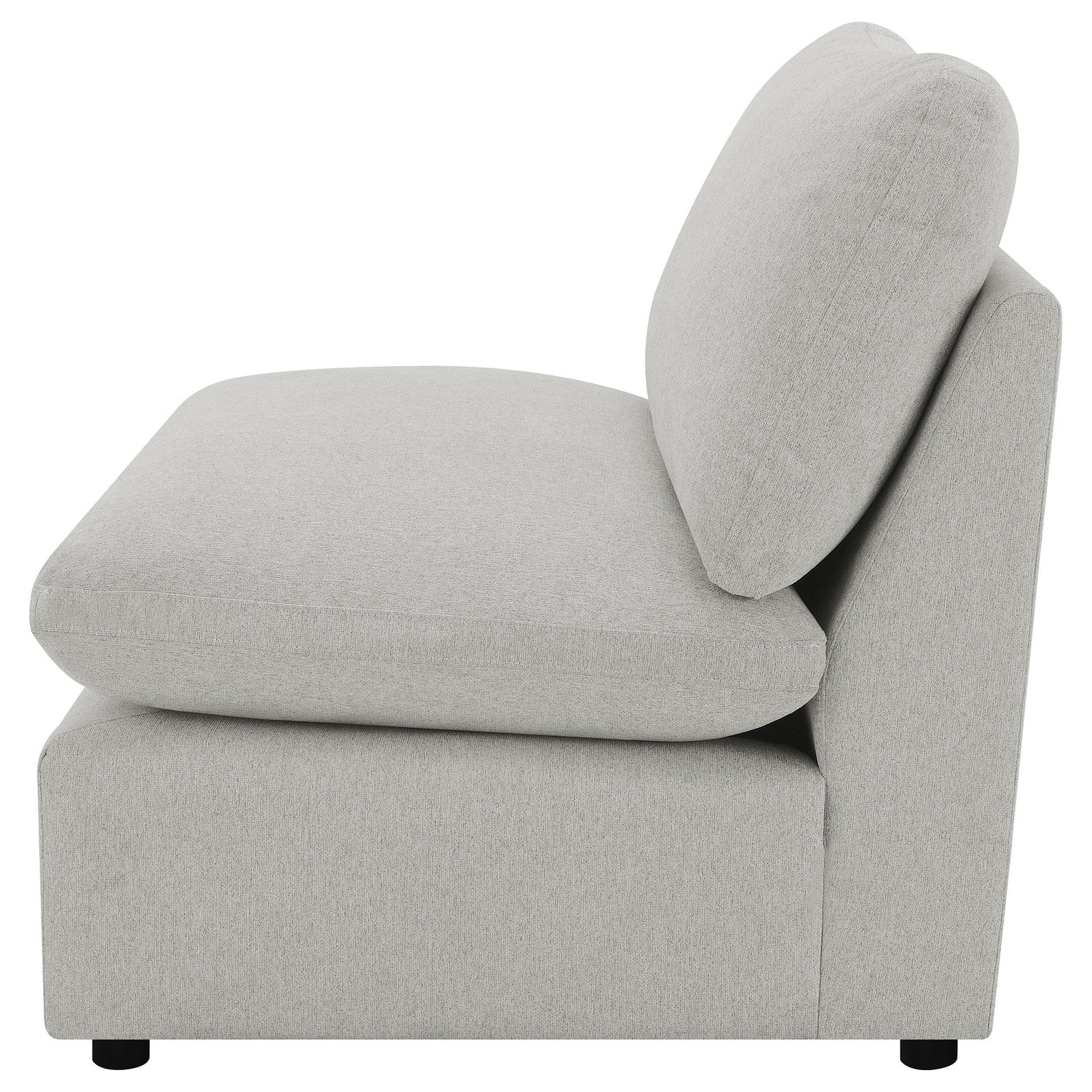 Collins Upholstered Armless Chair Grey - 609560AC