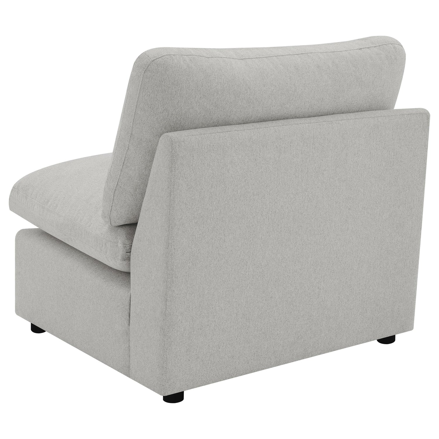Collins Upholstered Armless Chair Grey - 609560AC