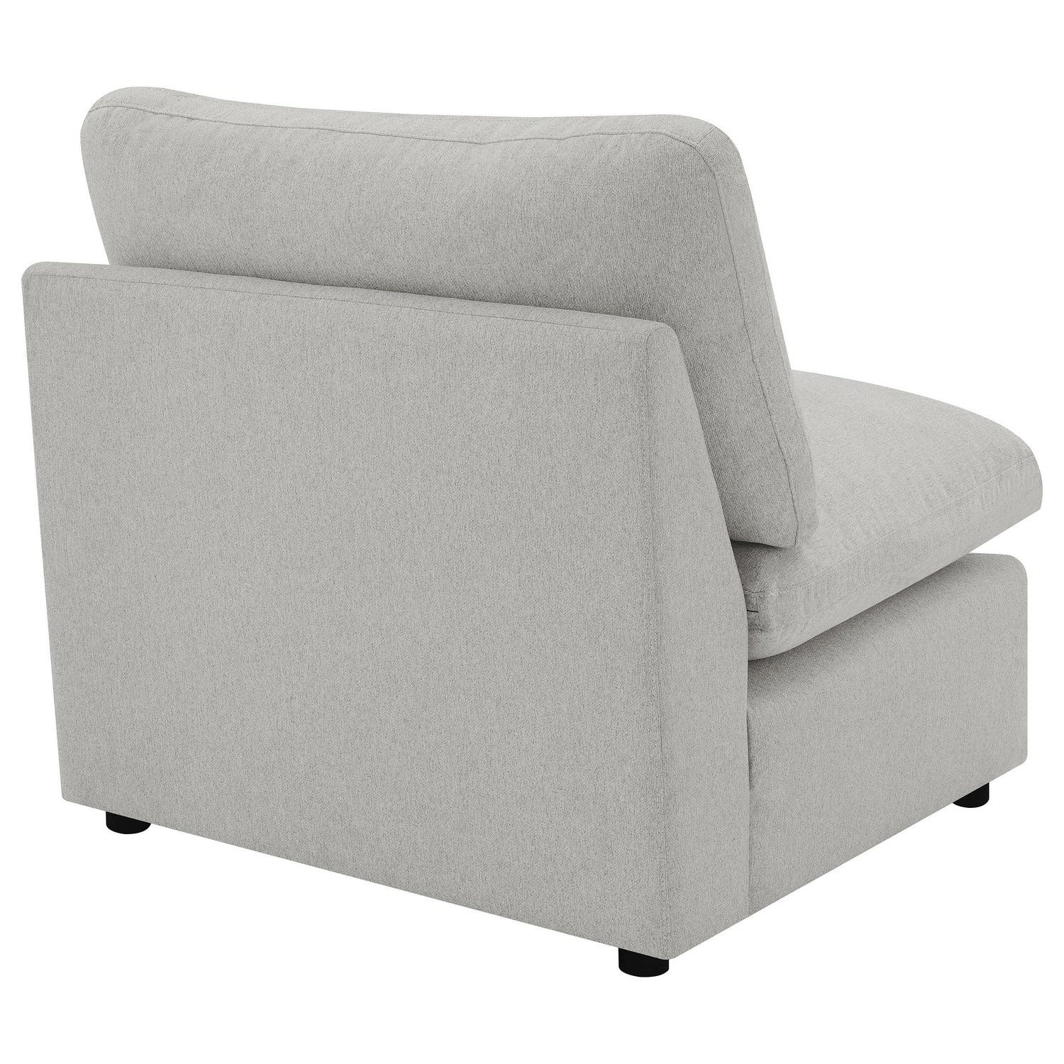 Collins Upholstered Armless Chair Grey - 609560AC
