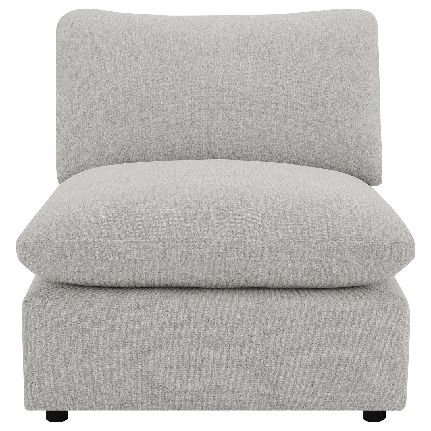 Collins Upholstered Armless Power Recliner Grey - 609560ARP