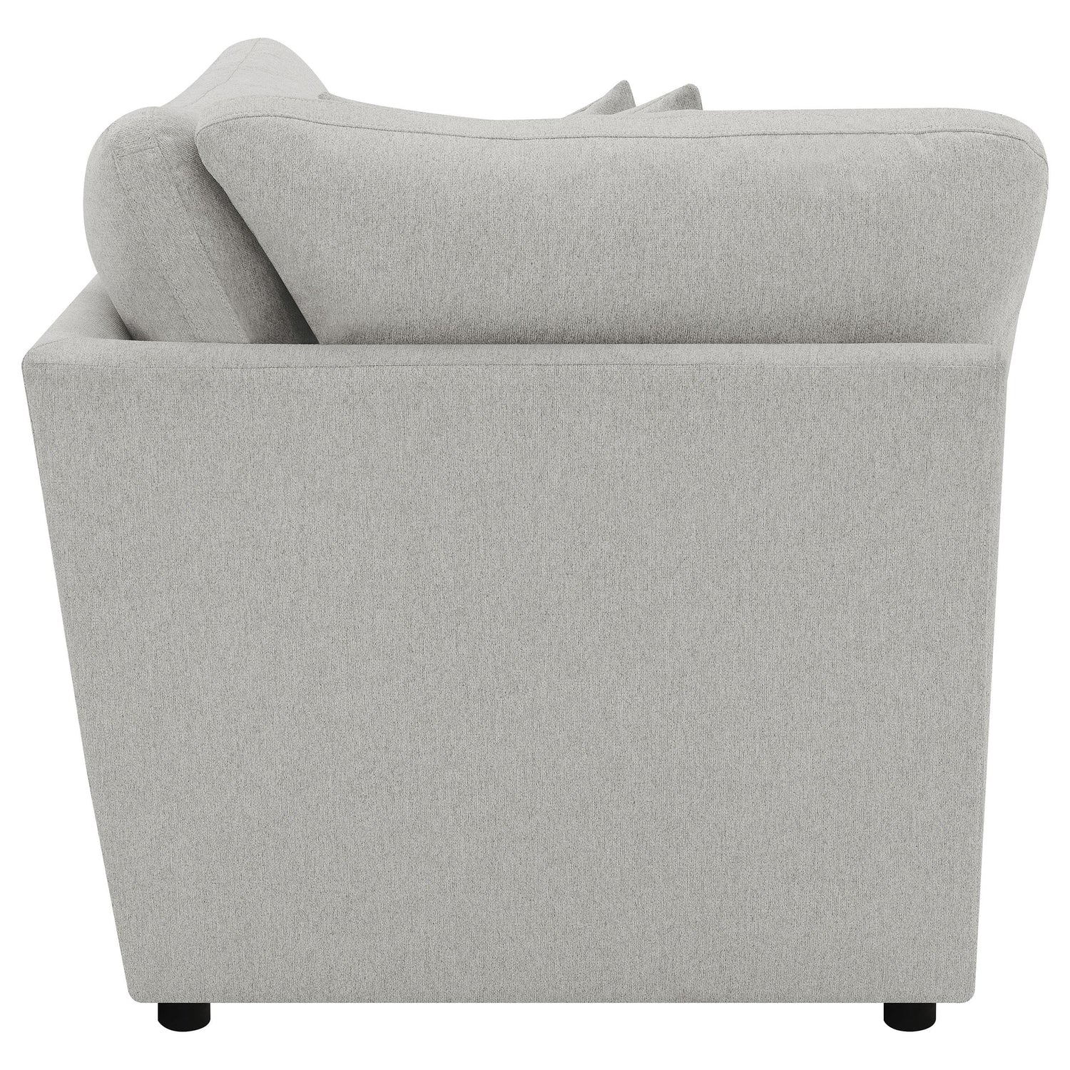 Collins Upholstered Corner Chair Grey - 609560CRN