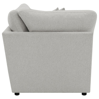 Collins Upholstered Corner Chair Grey - 609560CRN