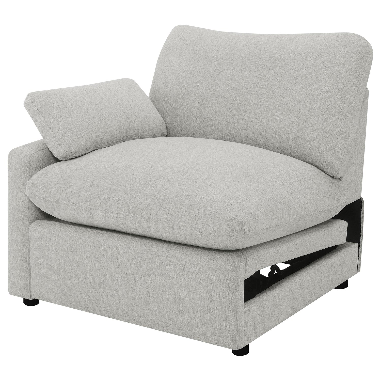 Collins Upholstered LAF Power Recliner Grey - 609560LRP