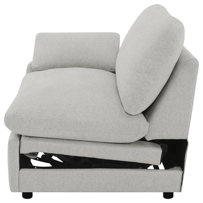 Collins Upholstered LAF Power Recliner Grey - 609560LRP