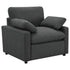 Collins Upholstered Power Recliner Chair Dark Grey - 609533P