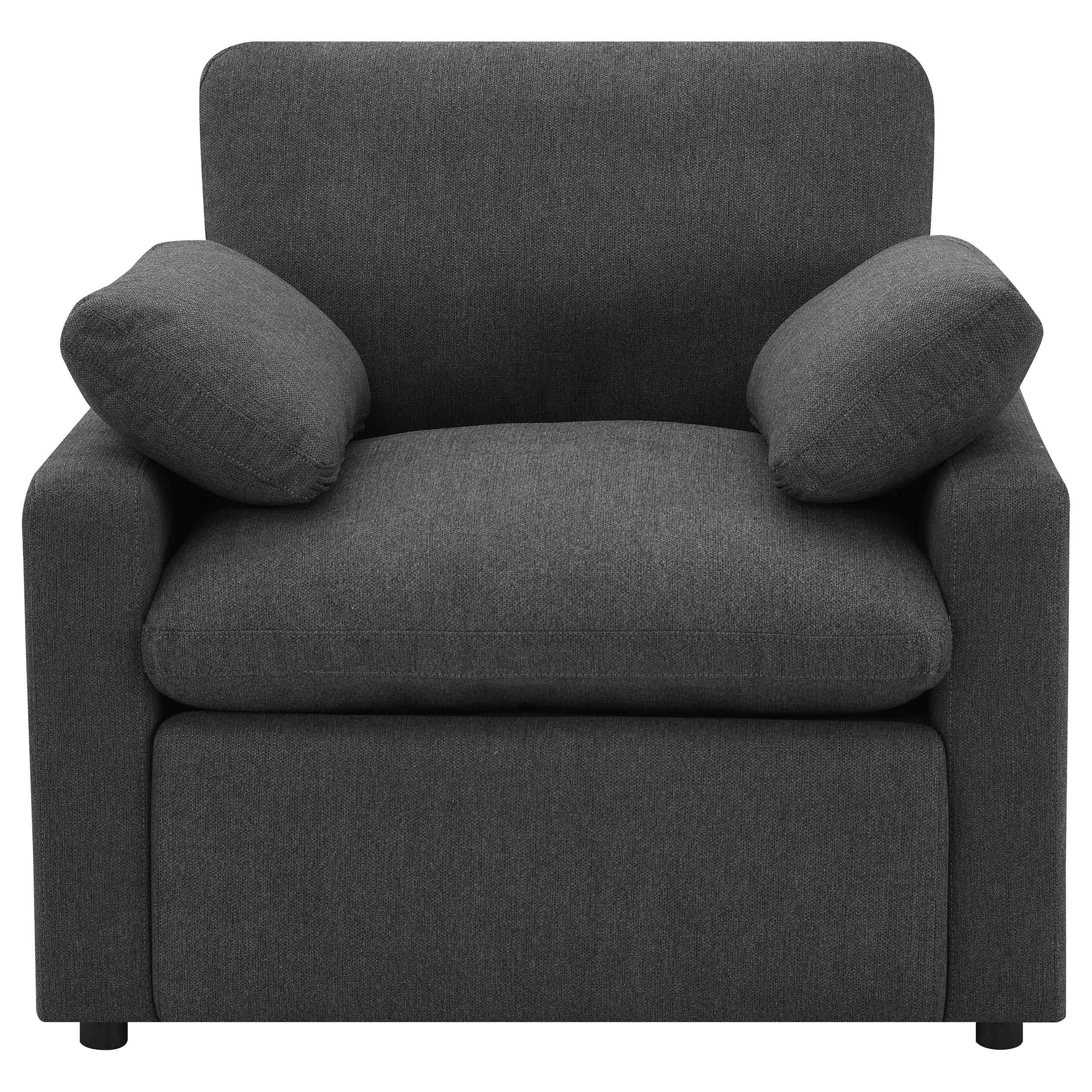 Collins Upholstered Power Recliner Chair Dark Grey - 609533P