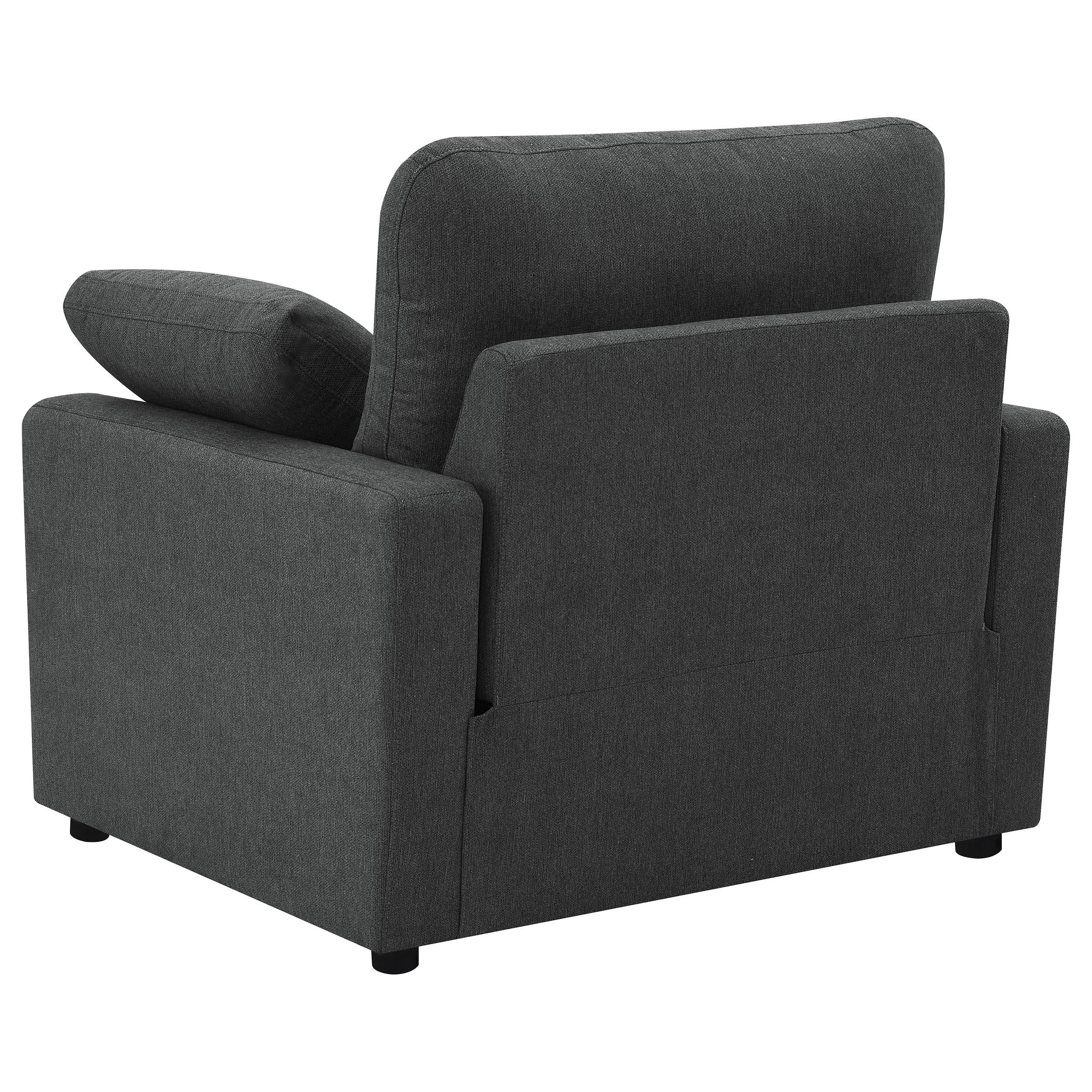 Collins Upholstered Power Recliner Chair Dark Grey - 609533P