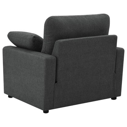 Collins Upholstered Power Recliner Chair Dark Grey - 609533P