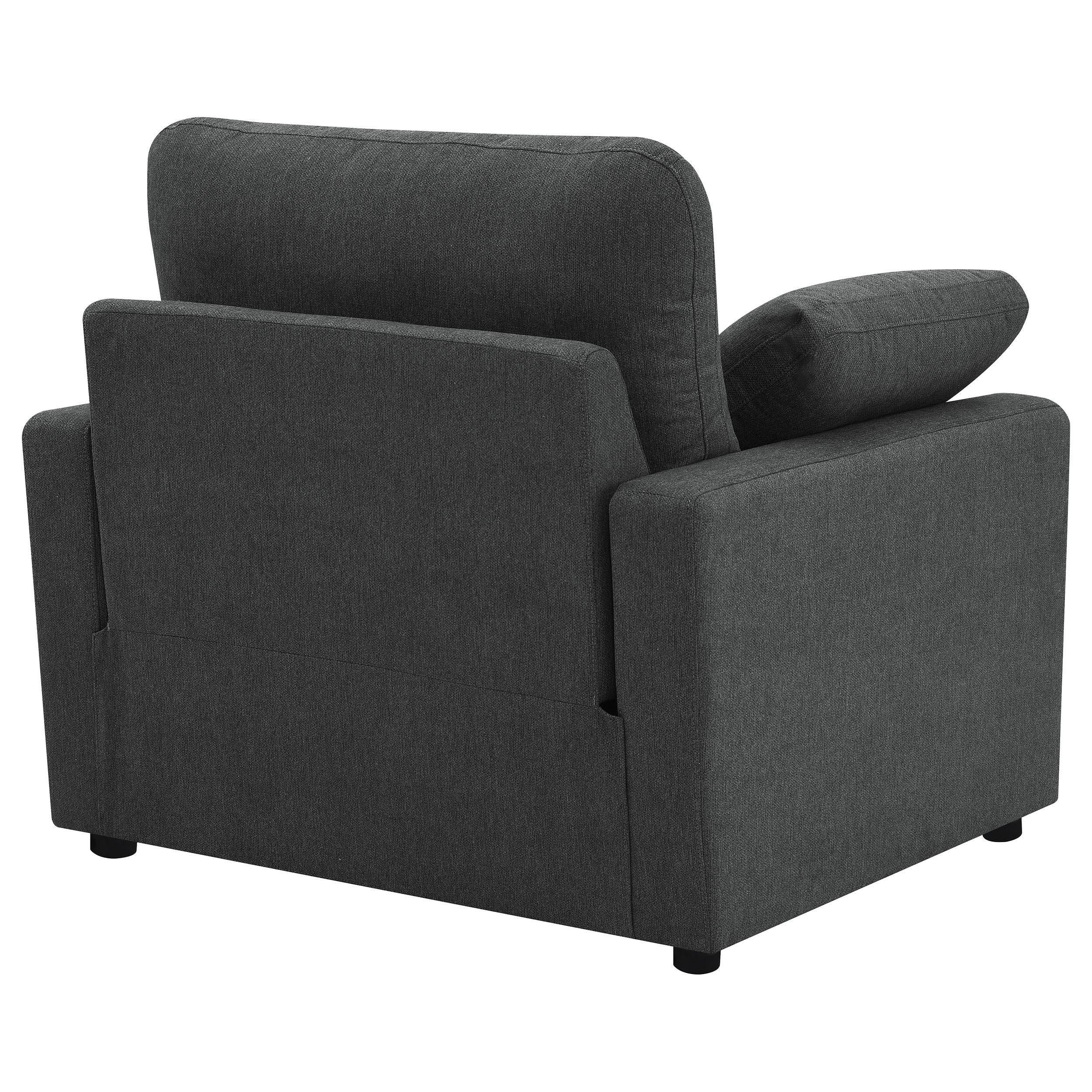 Collins Upholstered Power Recliner Chair Dark Grey - 609533P
