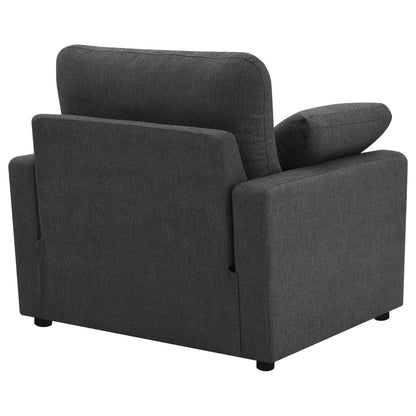 Collins Upholstered Power Recliner Chair Dark Grey - 609533P