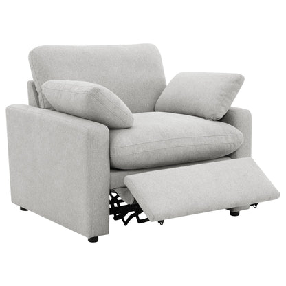 Collins Upholstered Power Recliner Chair Grey - 609563P