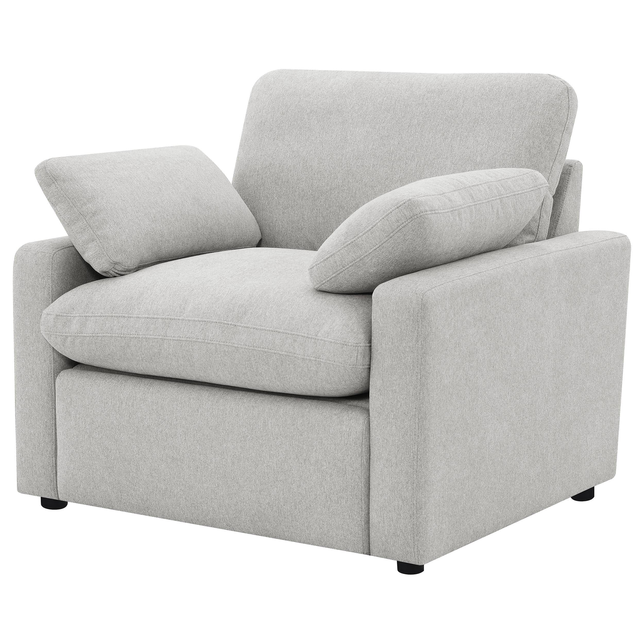 Collins Upholstered Power Recliner Chair Grey - 609563P