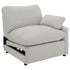 Collins Upholstered RAF Power Recliner Grey - 609560RRP