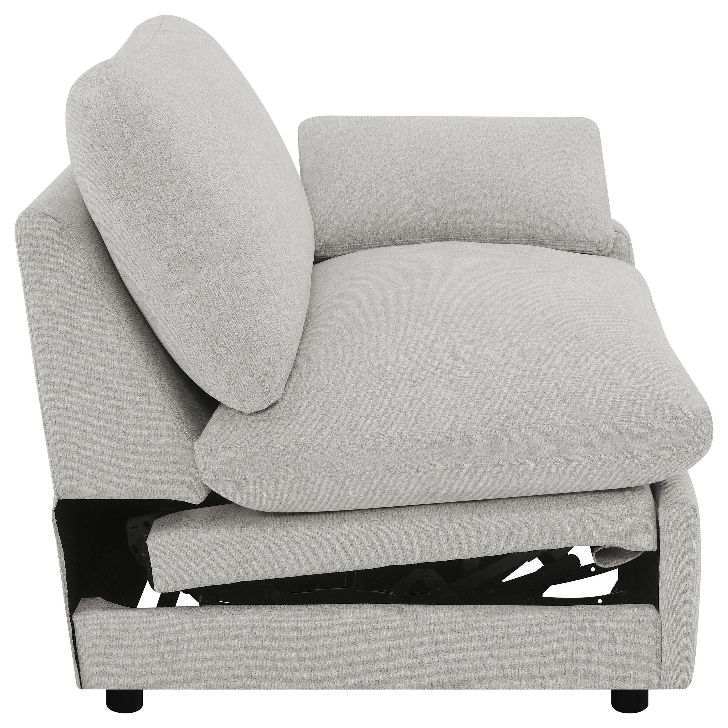 Collins Upholstered RAF Power Recliner Grey - 609560RRP