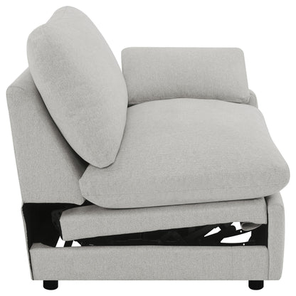 Collins Upholstered RAF Power Recliner Grey - 609560RRP