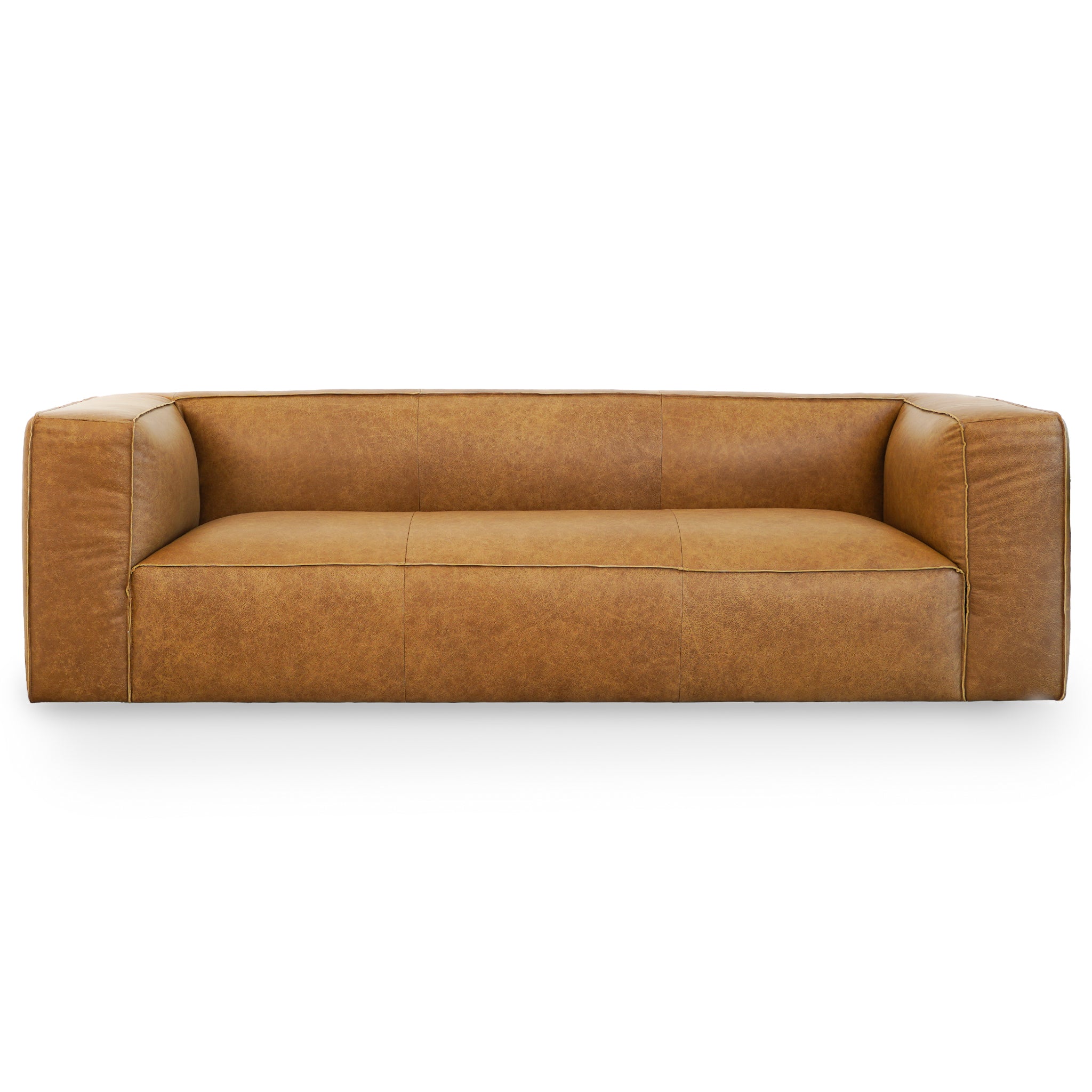 Colton Tan Leather Sofa - SOF00401401