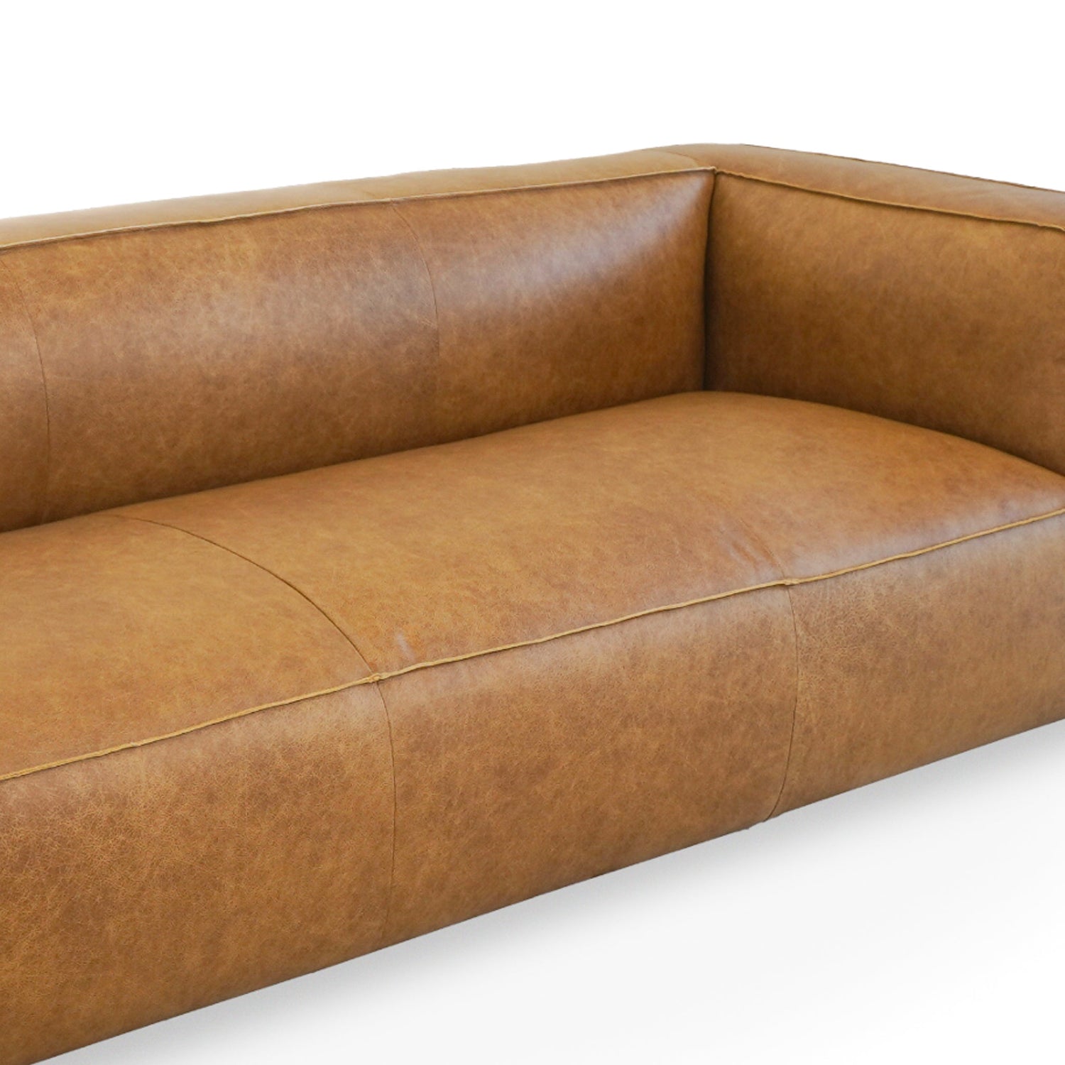 Colton Tan Leather Sofa - SOF00401401