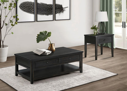Concord 2-piece Coffee and End Table Set Distressed Java - 710578-S2