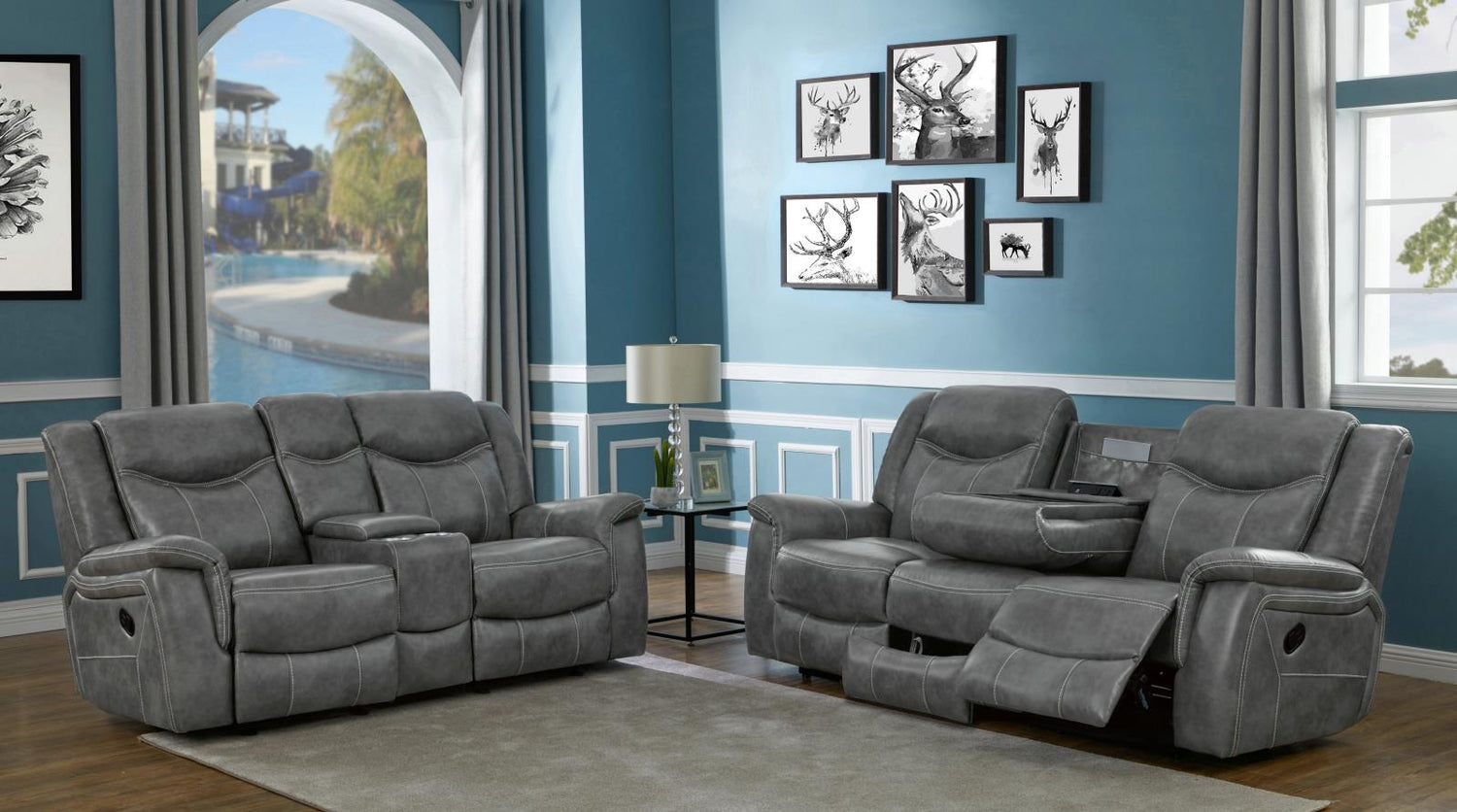 Conrad Gray 2-Piece Living Room Set from Coaster - Luna Furniture