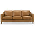 Cooper Mid Century Modern Tan Leather Sofa - SOF00402701