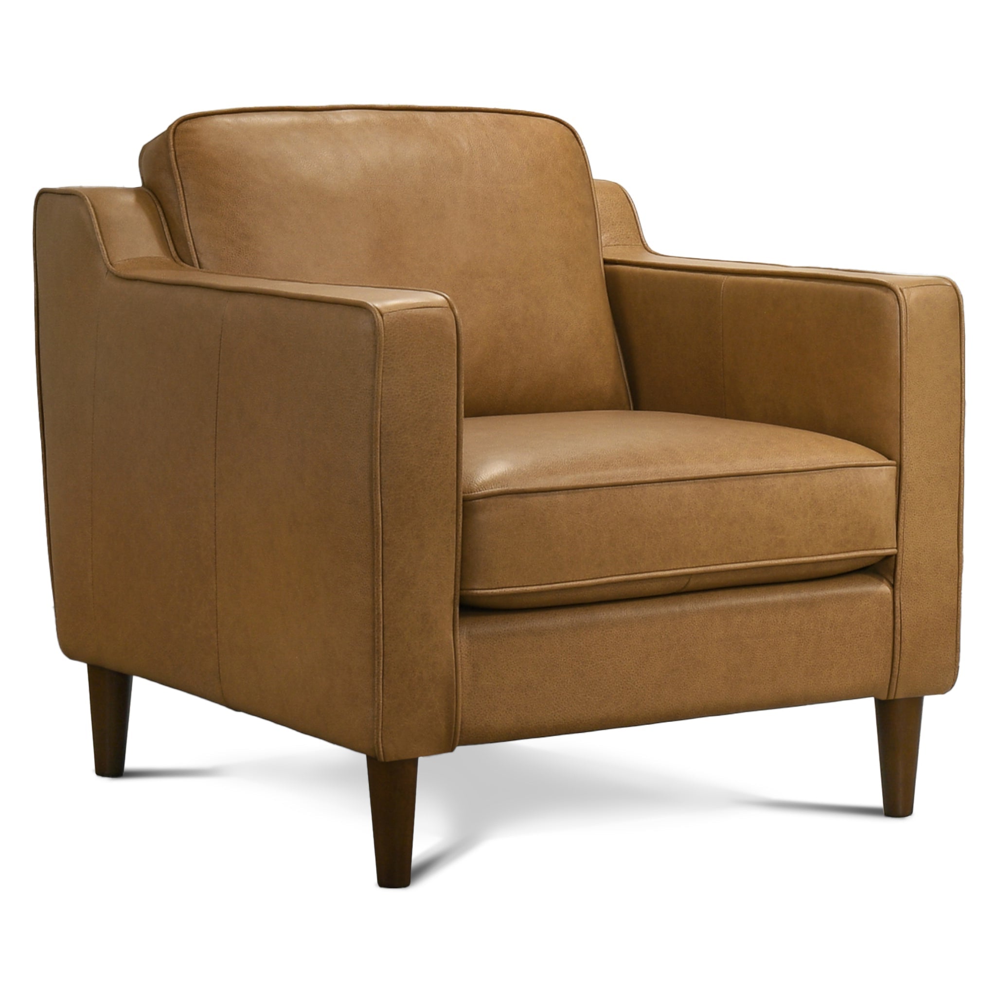 Cooper Tan Leather Lounge Chair - LCH00401701