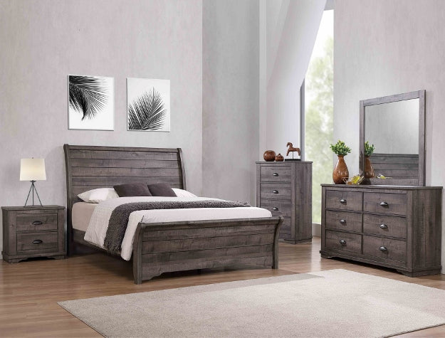 CORALEE KING FOOTBOARD Gray - B8100-K-FB