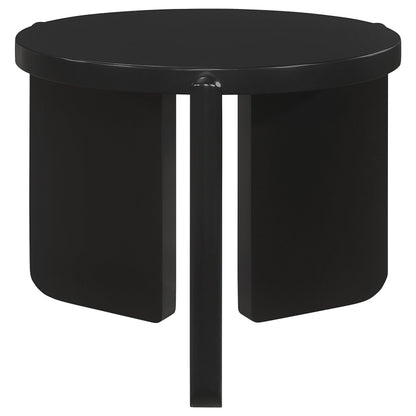 Cordova 2-piece Solid Wood Coffee and End Table Set Black - 709678-S2