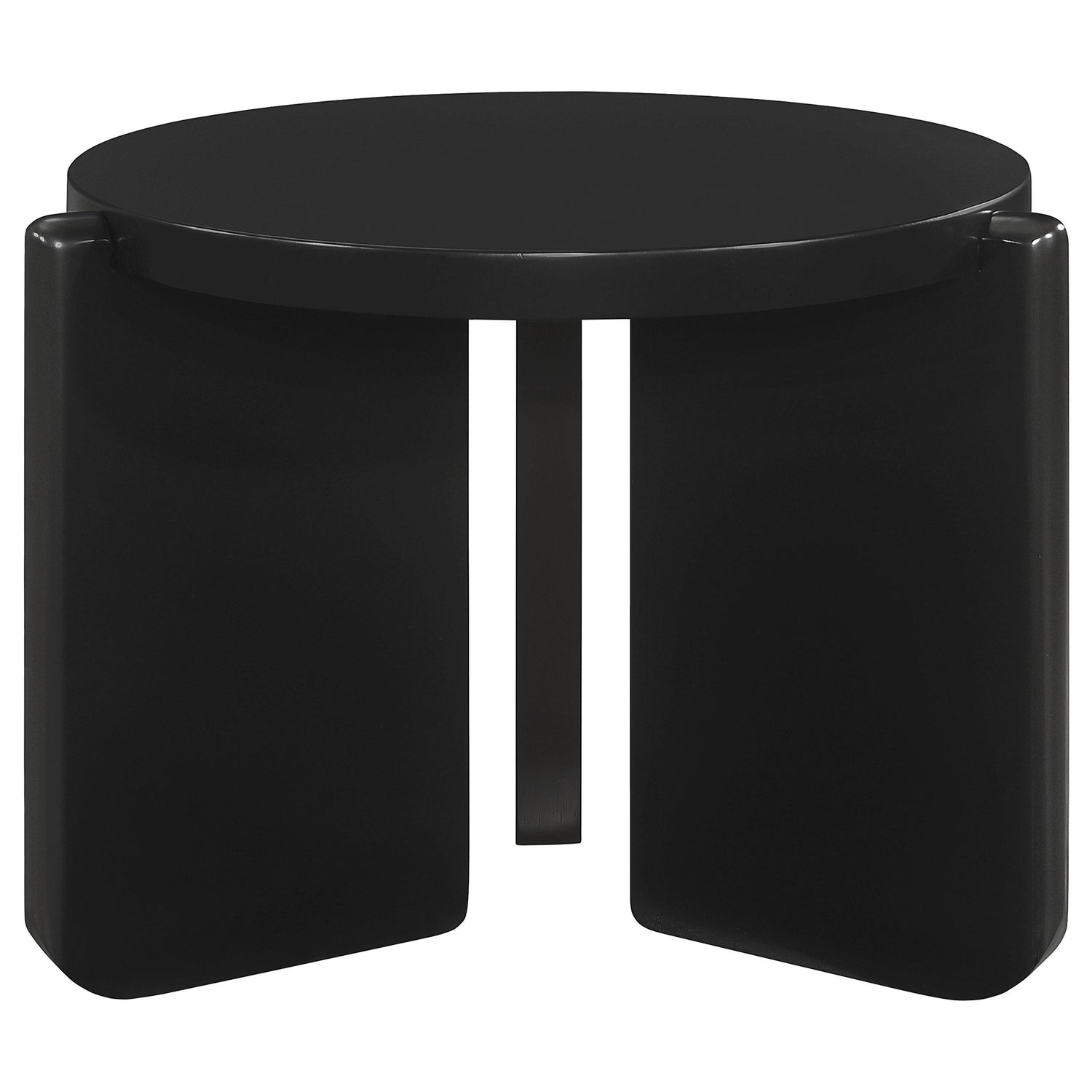Cordova 2-piece Solid Wood Coffee and End Table Set Black - 709678-S2