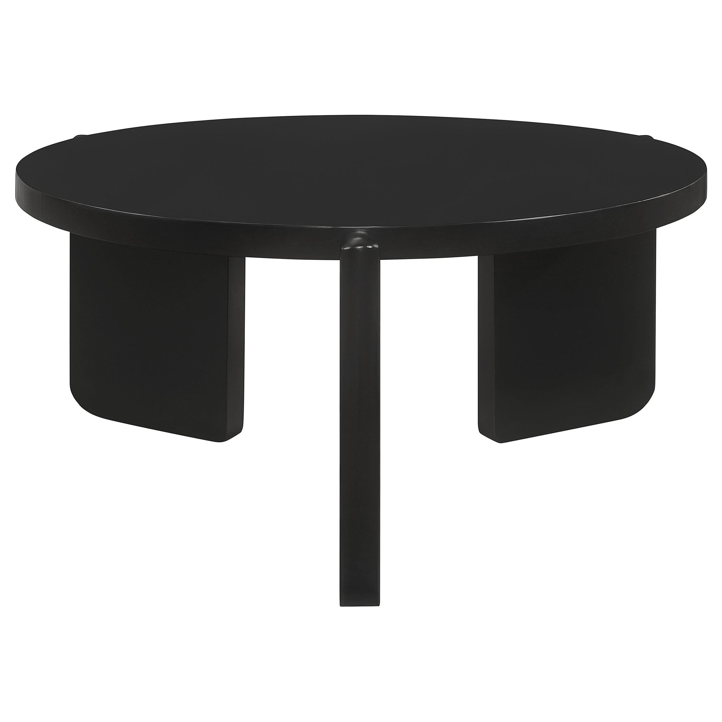 Cordova 2-piece Solid Wood Coffee and End Table Set Black - 709678-S2