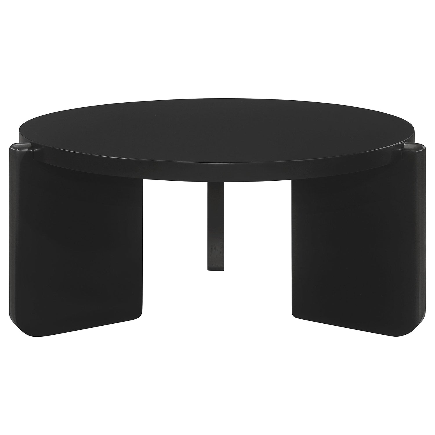 Cordova 2-piece Solid Wood Coffee and End Table Set Black - 709678-S2