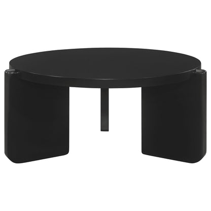 Cordova 2-piece Solid Wood Coffee and End Table Set Black - 709678-S2