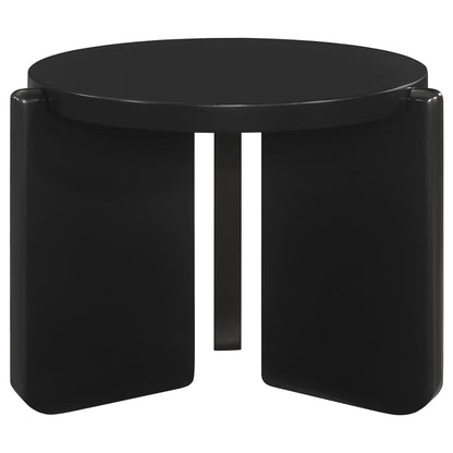 Cordova 3-piece Solid Wood Coffee and End Table Set Black - 709678-S3