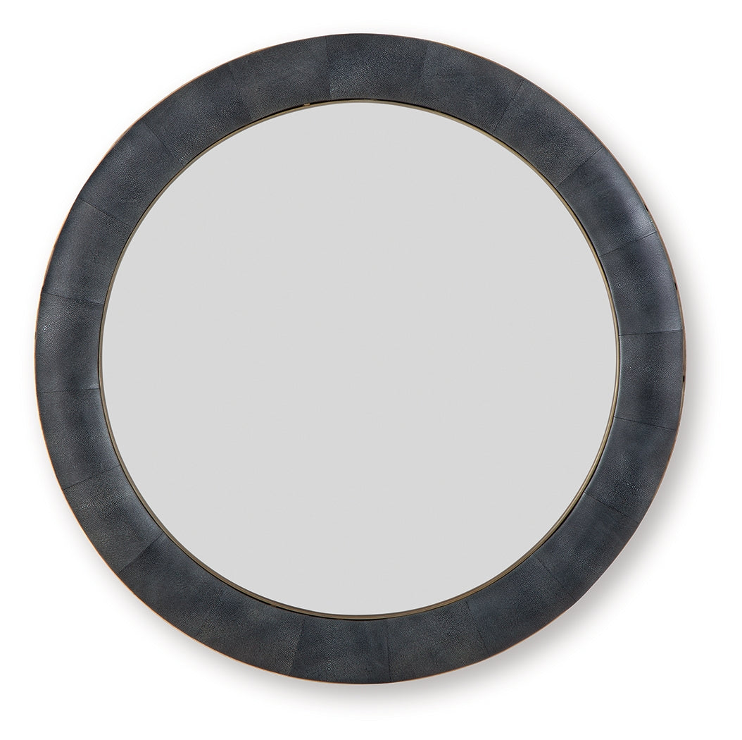 Corinsworth Charcoal/Brass Finish Accent Mirror - A8010456