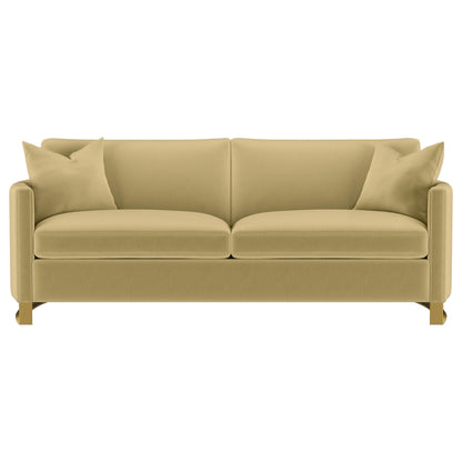Corliss 2-piece Velvet Upholstered Sofa Set Camel - 508824-S2