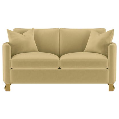 Corliss 2-piece Velvet Upholstered Sofa Set Camel - 508824-S2