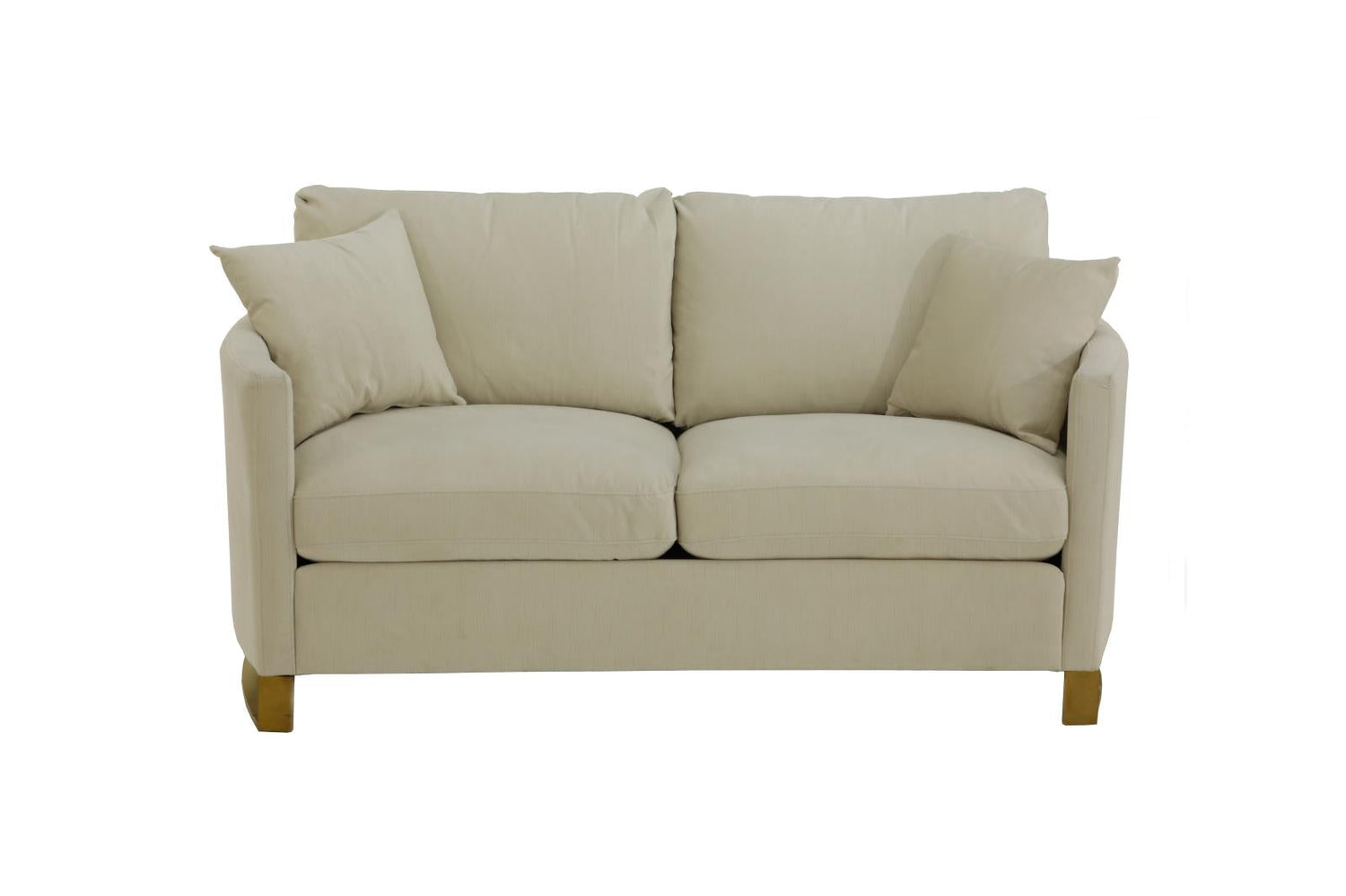 Corliss Beige Upholstered Arched Arms Loveseat from Coaster - Luna Furniture