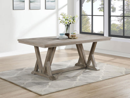 Cornelia Rectangular Wood Dining Table Coastal Grey - 107441