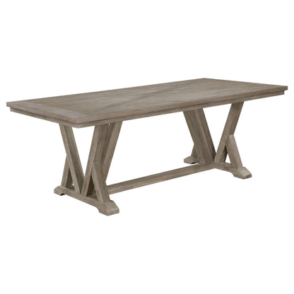 Cornelia Rectangular Wood Dining Table Coastal Grey - 107441