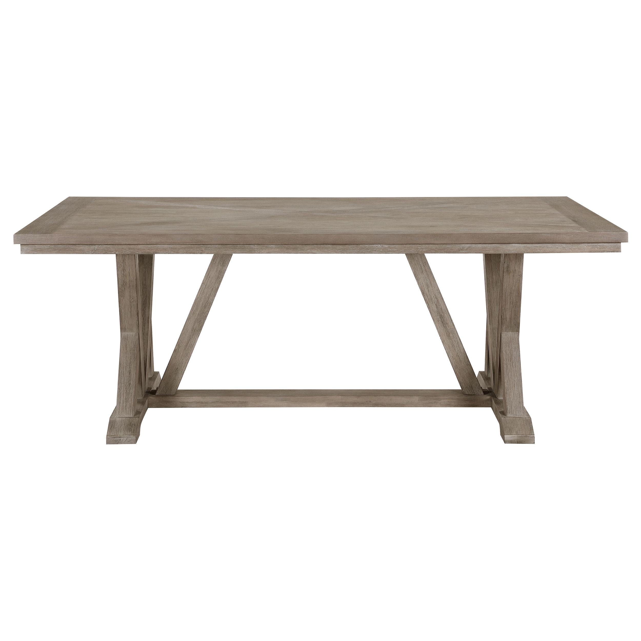 Cornelia Rectangular Wood Dining Table Coastal Grey - 107441