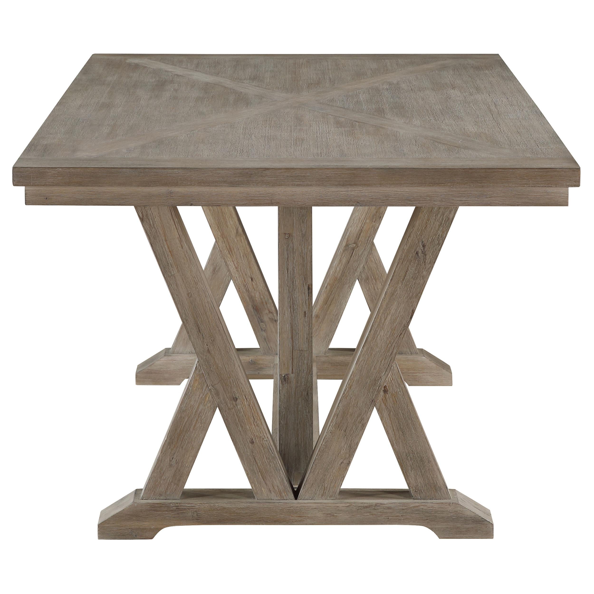 Cornelia Rectangular Wood Dining Table Coastal Grey - 107441