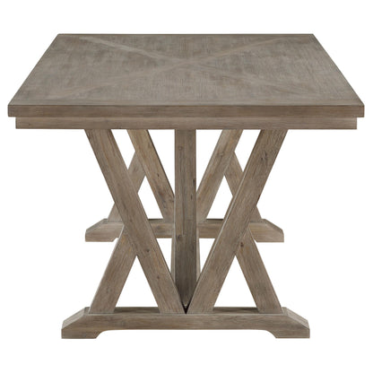 Cornelia Rectangular Wood Dining Table Coastal Grey - 107441