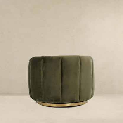Cosey Green Velvet Swivel Chair - SCH03500101