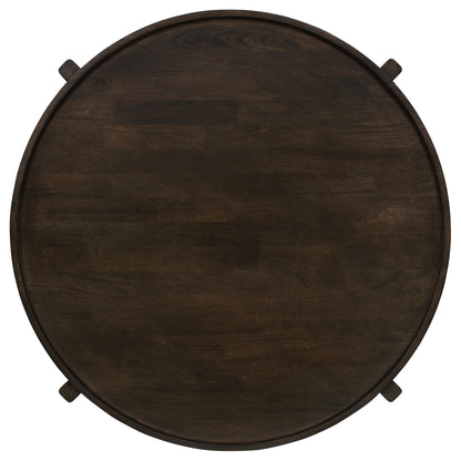 Cota 2-piece Solid Wood Coffee and End Table Set Dark Brown - 708288-S2
