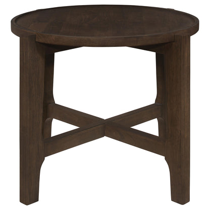 Cota 3-piece Solid Wood Coffee and End Table Set Dark Brown - 708288-S3
