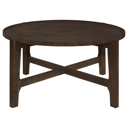 Cota 3-piece Solid Wood Coffee and End Table Set Dark Brown - 708288-S3
