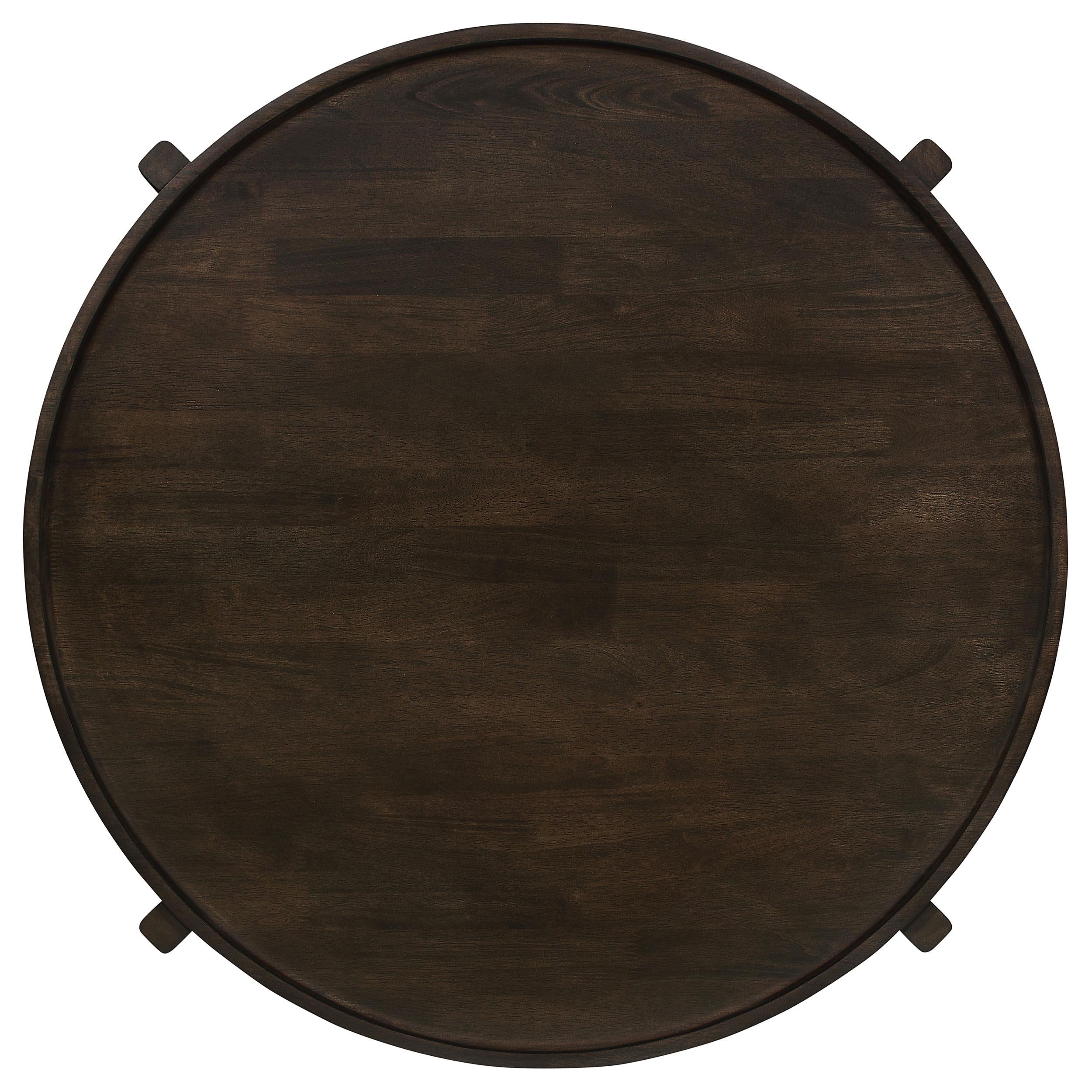 Cota 3-piece Solid Wood Coffee and End Table Set Dark Brown - 708288-S3