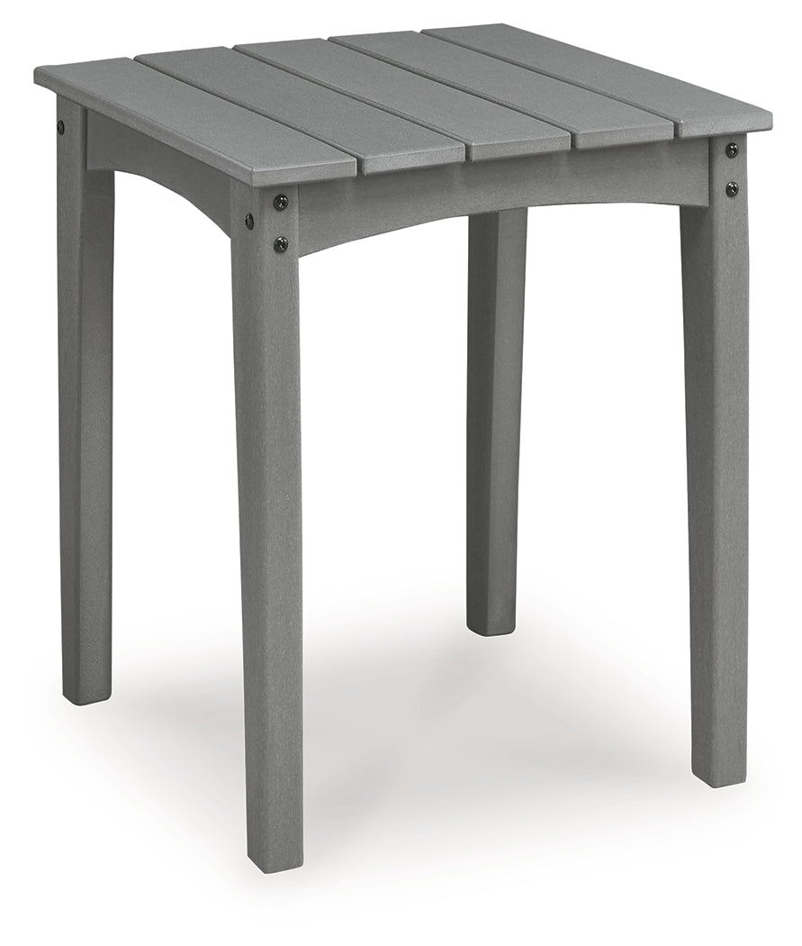 Cove Beach Gray Outdoor End Table - PCP803-702