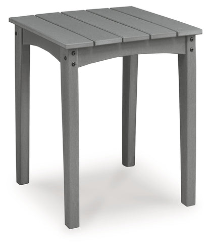 Cove Beach Gray Outdoor End Table - PCP803-702