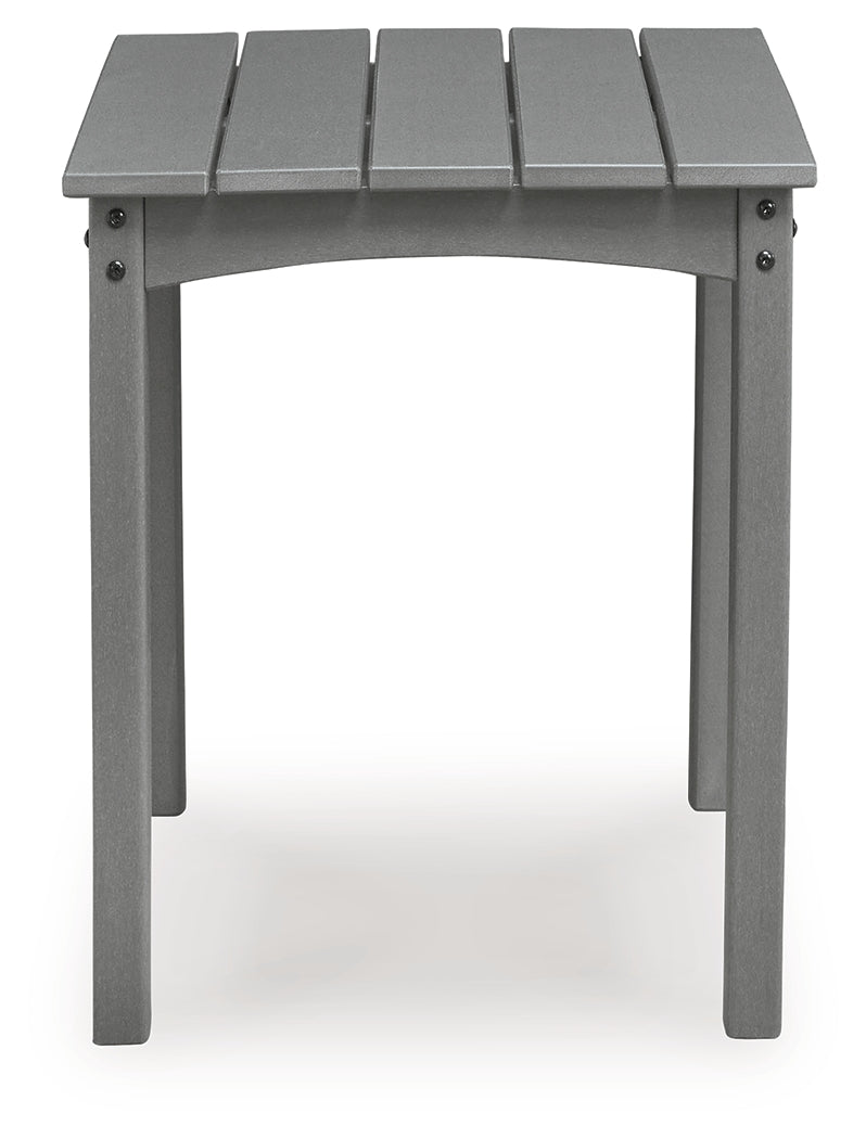 Cove Beach Gray Outdoor End Table - PCP803-702